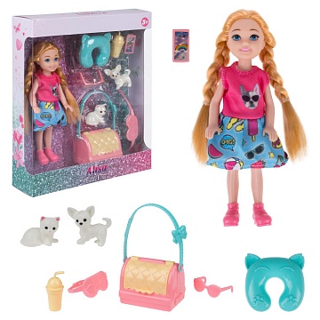 Кукла "Alisa Little Love" с питомцами 15,2 см Т24391