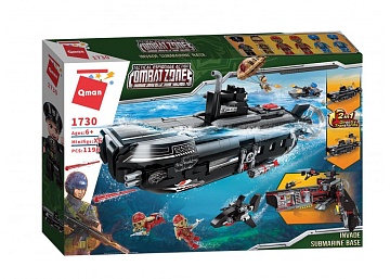 КОНСТРУКТОР 1730 Combat Zones Invade Submarine Base 1196дет 