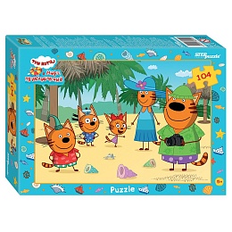 Пазлы 104 Три кота 