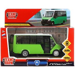 Машина металл ГАЗЕЛЬ NEXT CITILINE 14 см, двери, кузов, инерц, зеленый 315200