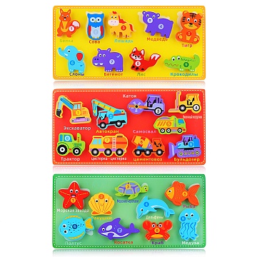 Пазл-вкладыш "Ассорти" D2020