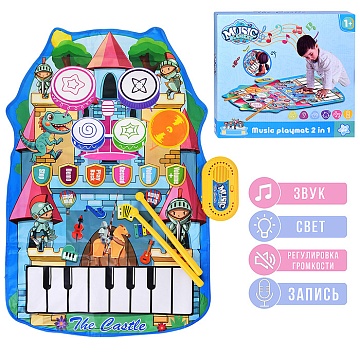 Коврик развивающий "Развивайся с песенками" в коробке YYD-04