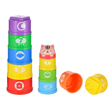 Пирамидка-формочки "Добрый кот" 939491