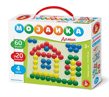 Мозаика «Домик» 60 элементов 02210