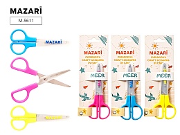 Ножницы детские MEER, 120мм, лезвия из нержавеющей стали, закругленные конц M-5611