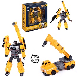 Робот трансформирующийся в подъемный кран, в коробке LJ1682F