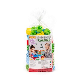 Конструктор (Средний, 72 элем. в мешке) 0309