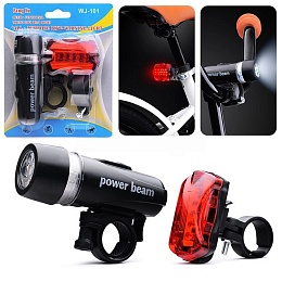 Набор Фонарей аккумуляторных велосипедных, 1200 мАч 00-6094