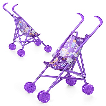 Коляска-трость для кукол металл в пакете 17*68*10 886-7D