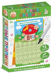 Развивающая игра Пиши-Стирай «Первые прописи» 04185