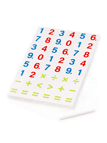 Набор игровой настольный «Цифры и математические знаки» (48 элементов) (в пакете) 83344