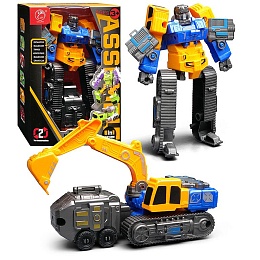 Робот трансформирующийся в экскаватор, в коробке 908-3D
