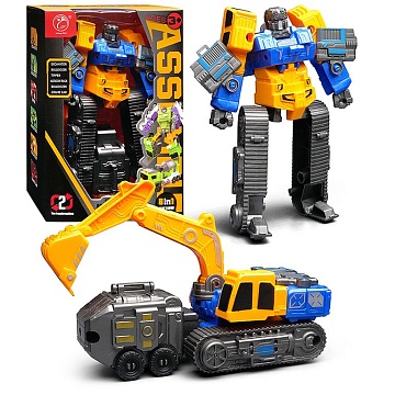 Робот трансформирующийся в экскаватор, в коробке 908-3D