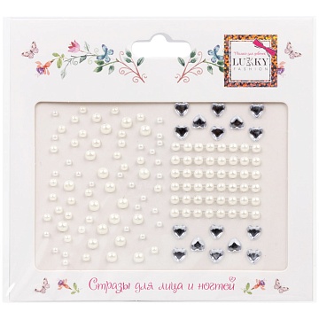 Lukky стразы-наклейки для лица "Перламутровое сияние" Т24144