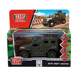 Машина металл впк-3927 волк, 12 см, дв, баг., под.дет.,ин 394765