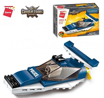 КОНСТРУКТОР ПЛАСТ. Combat Zones Inshore Patrol Boat 48 дет 1801-8