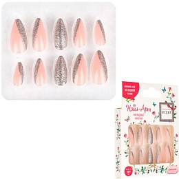 Lukky Нэйл-Арт наб. Silver Glitter (10 накладных ногтей) Т26647