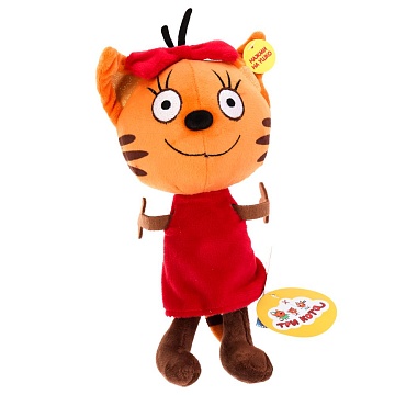 Мягкая игрушка "Карамелька. Три кота", 16см, муз. чип, в пак. 380476