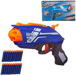 Мегабластер Бластер синий с 20 мягкими пулями, в коробке PT-01595