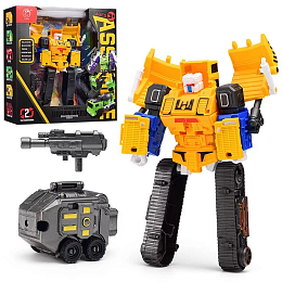 Робот трансформирующийся в бульдозер на гусеницах, в коробке 908-1B5