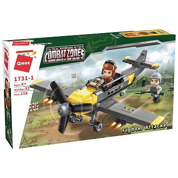 КОНСТРУКТОР 1731-1 Combat Zones Fighter Attacked 158 дет