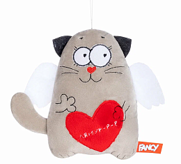 Подарочная игрушка Кот с сердцем VKOU0