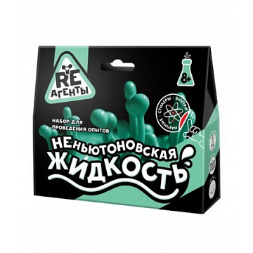 Научно-познавательный набор "Неньютоновская жидкость", зеленый, модели «Re-Агенты» EX015T