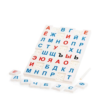 Набор игровой настольный «Буквы» (48 элементов) (в пакете) 83320