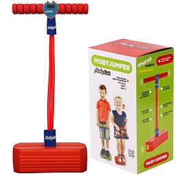 MobyJumper. Тренажер для прыжков со счетчиком, светом и звуком, красн. 68559