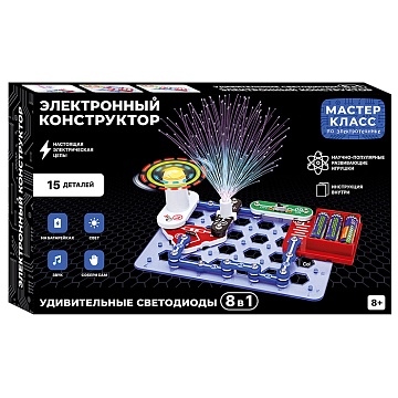 Электронный конструктор "Удивительные светодиоды 8в1" MK0002