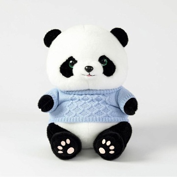 Мягкая игрушка "Панда" в голубом свитере, 35см JX703523914LB