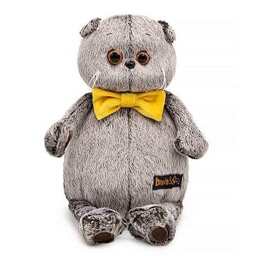 Басик в рыжем бархатном банте Ks22-031