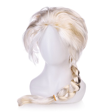 Парик карнавальный Коса (цвет белый) S2079