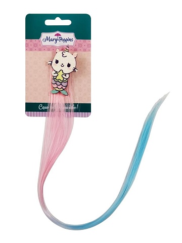Зажим "Кэтикорн" с волосами 455681