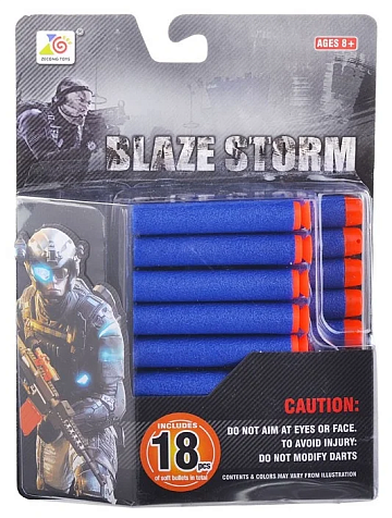 Мягкие пули, 18 шт в блистере ZC04