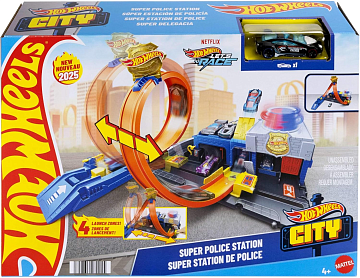 Hot Wheels Игровой набор Суперполицейский участок JBM71