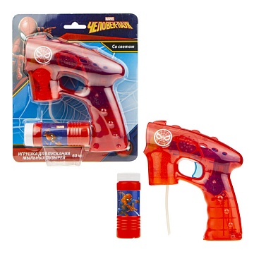 Человек Паук, мыл. пистолет, светится в темноте,  бут. 60 мл, блистер Т17308