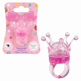 Lukky Glitter Princess, гель тени для век с блестками в колечке, цвет розовый Т26220