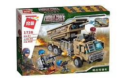 КОНСТРУКТОР 1728 Combat Zones Block Missile Car 409дет 