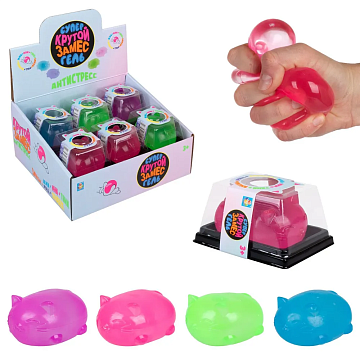 Крутой замес Супергель котик 4цв.в асс. 6*7,7см Т24584