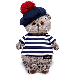 Басик в тельняшке и берете 22см