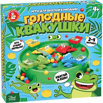 Игра «Голодные квакушки» Aктив time 70035