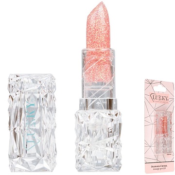Lukky Diamond Crystal Помада для губ сверкающая меняет цвет (розовый) Т26492