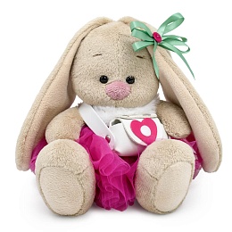 Зайка Ми в меховом воротничке и юбочке (малыш) SidX-626