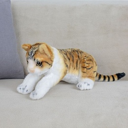 Мягкая игрушка Кошка рыжая в полоску 27см Y19917