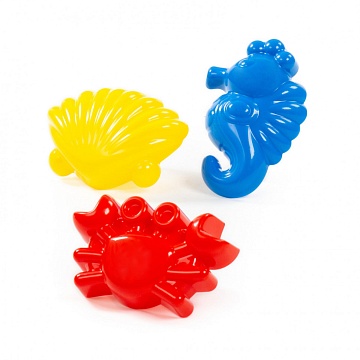 Формочки (краб №1 + морской конёк + ракушка №1) 36551