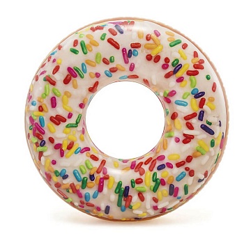 Круг надувной "Пончик с присыпкой" 9+ 56263