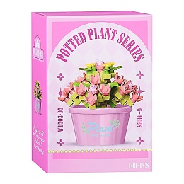 Конструктор цветок в горшке 108дет W1503-05