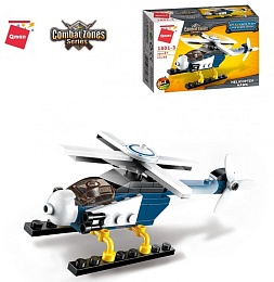 КОНСТРУКТОР ПЛАСТ. Combat Zones Helicopter Hawk 48 дет 1801-3