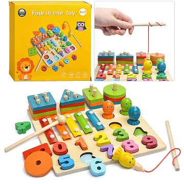 Игра развивающая 4 в 1 "Обучайся" D2027